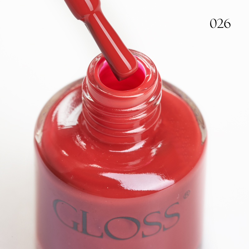 Lacquer Nail Polish GLOSS 026 (muted red), 11 ml